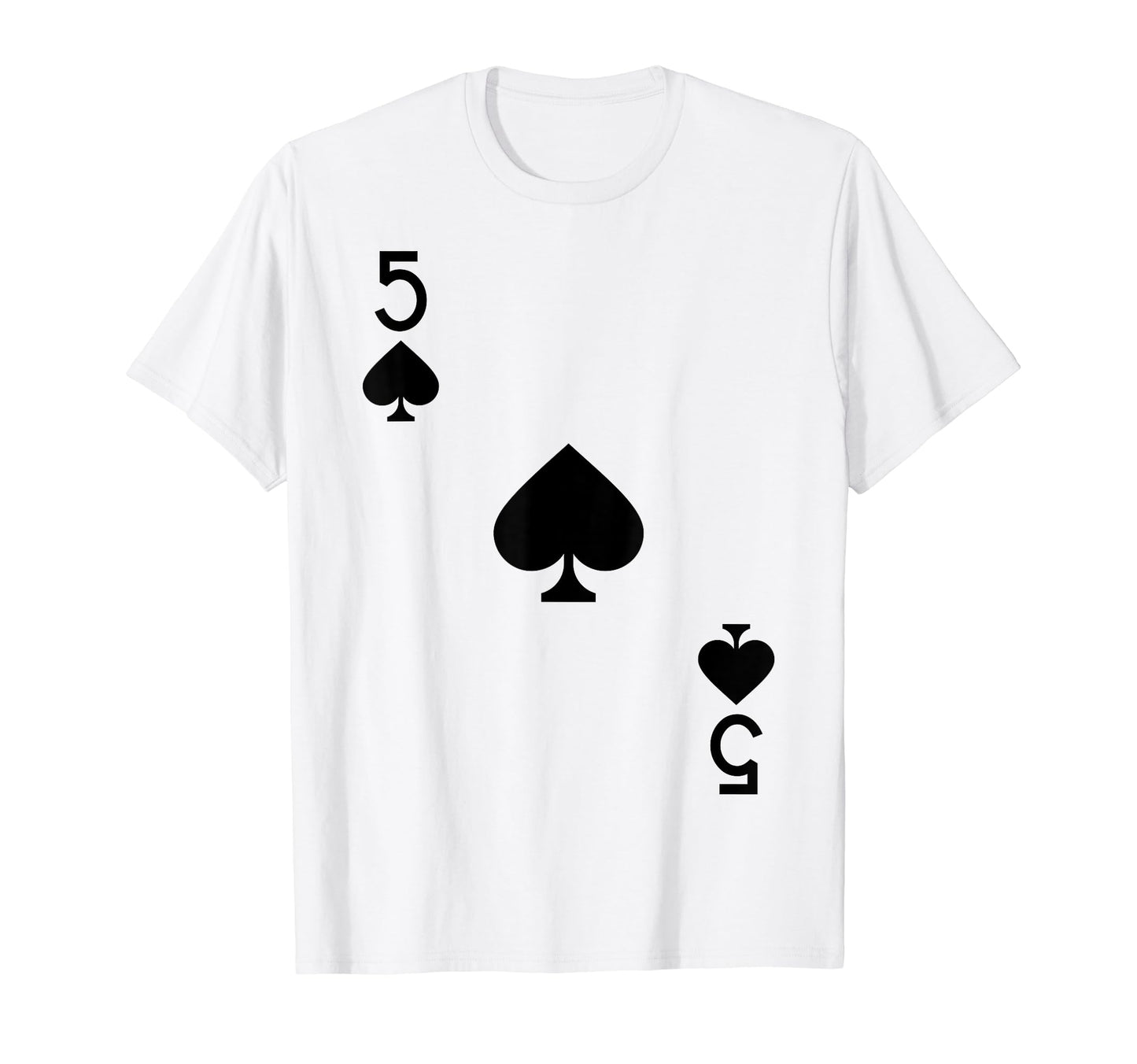 Five of Spades Costume T-Shirt Halloween Deck of Cards