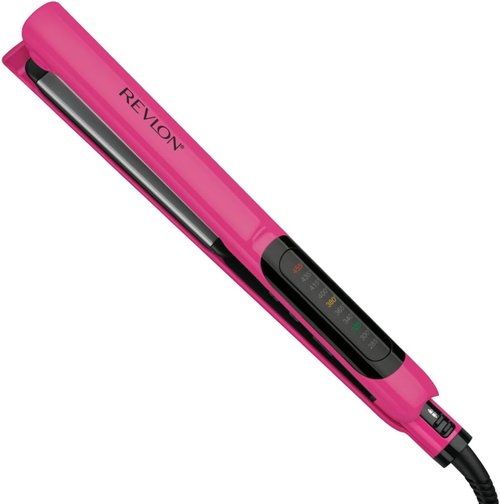 Revlon Smooth Brilliance Ceramic Hair Flat Iron - Ultra-Sleek Styling Tool (1 Inch)