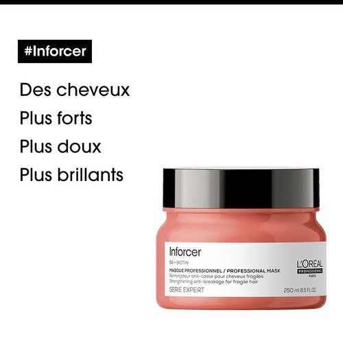 L'Oréal Professionnel Paris Inforcer Mask - Strengthens Weak Hair, Prevents Breakage | With Biotin & Vitamin B6