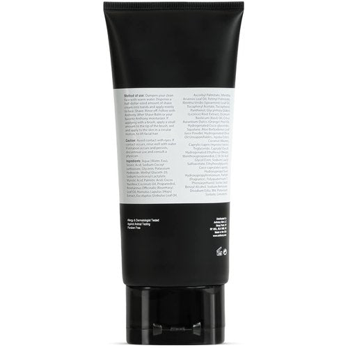 Anthony Shaving Cream for Sensitive Skin - Squalane & Eucalyptus Formula | Soothes & Refreshes, 6 Fl Oz