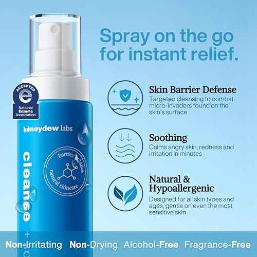 Honeydew Labs Hypochlorous Acid Spray ? HOCl Face & Skin Mist for Acne, Eczema & Irritation ? Multi-Purpose Skin Repair ? Eyelid Cleanser, Post-Workout, Post-Procedure, Scalp & Sensitive Skin ? 6.8 oz