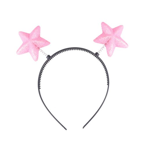 Beaupretty Star Headbands 8PCS Star Hair Hoop Star Head Bopper Star Headwear Patriotic Party Accessories for Xmas Halloween New Year Party