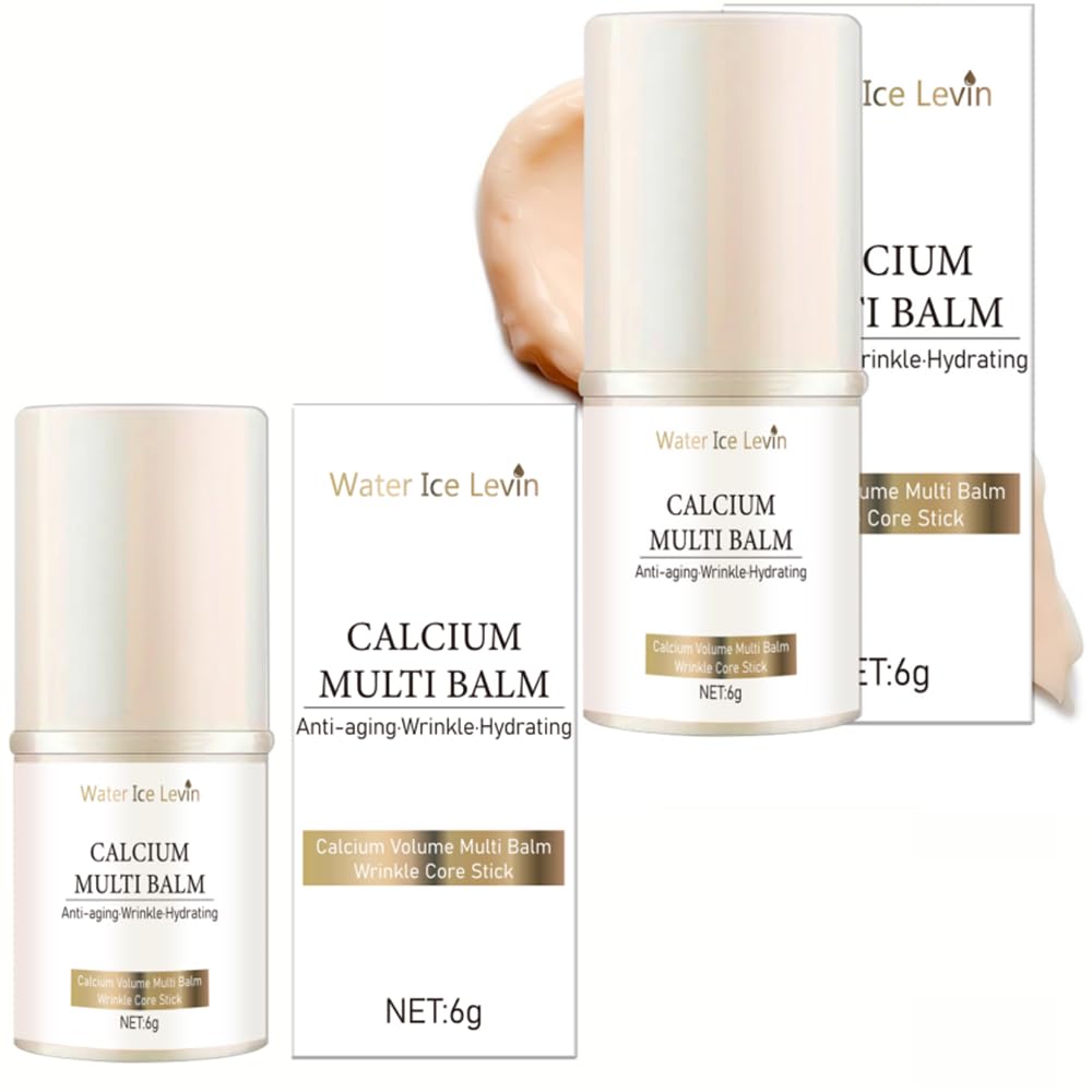 Water Ice Levin Calcium Multi Balm - Anti-Aging & Hydrating Wrinkle Removal Stick | 2PCS Set