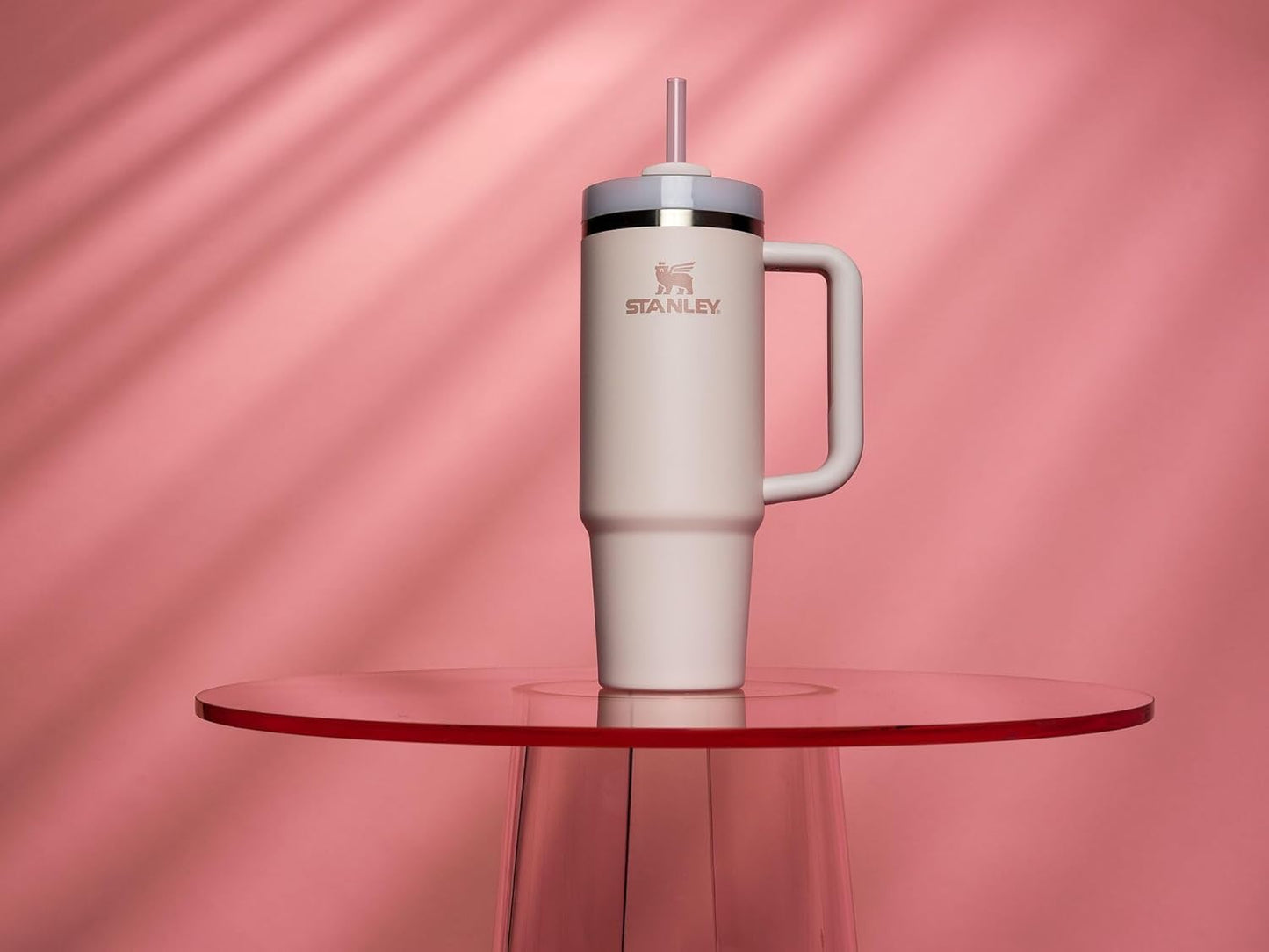 STANLEY Quencher H2.0 Tumbler - 30 oz Insulated Stainless Steel Cup with Handle & Straw | Rose Quartz 2.0