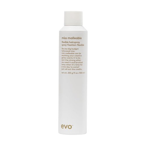 EVO Miss Malleable Flexible Hairspray - Strong Hold Hair Volume Spray for Full Support & Control