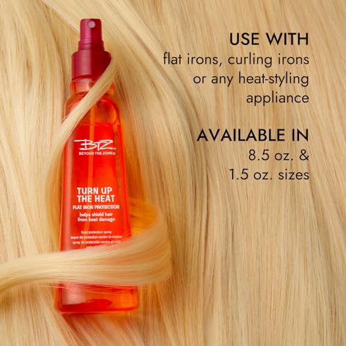 Beyond the Zone Turn Up The Heat Protection Mini Spray, Sulfate, Paraben and Gluten Free, Humidity resistant, 1.5 oz