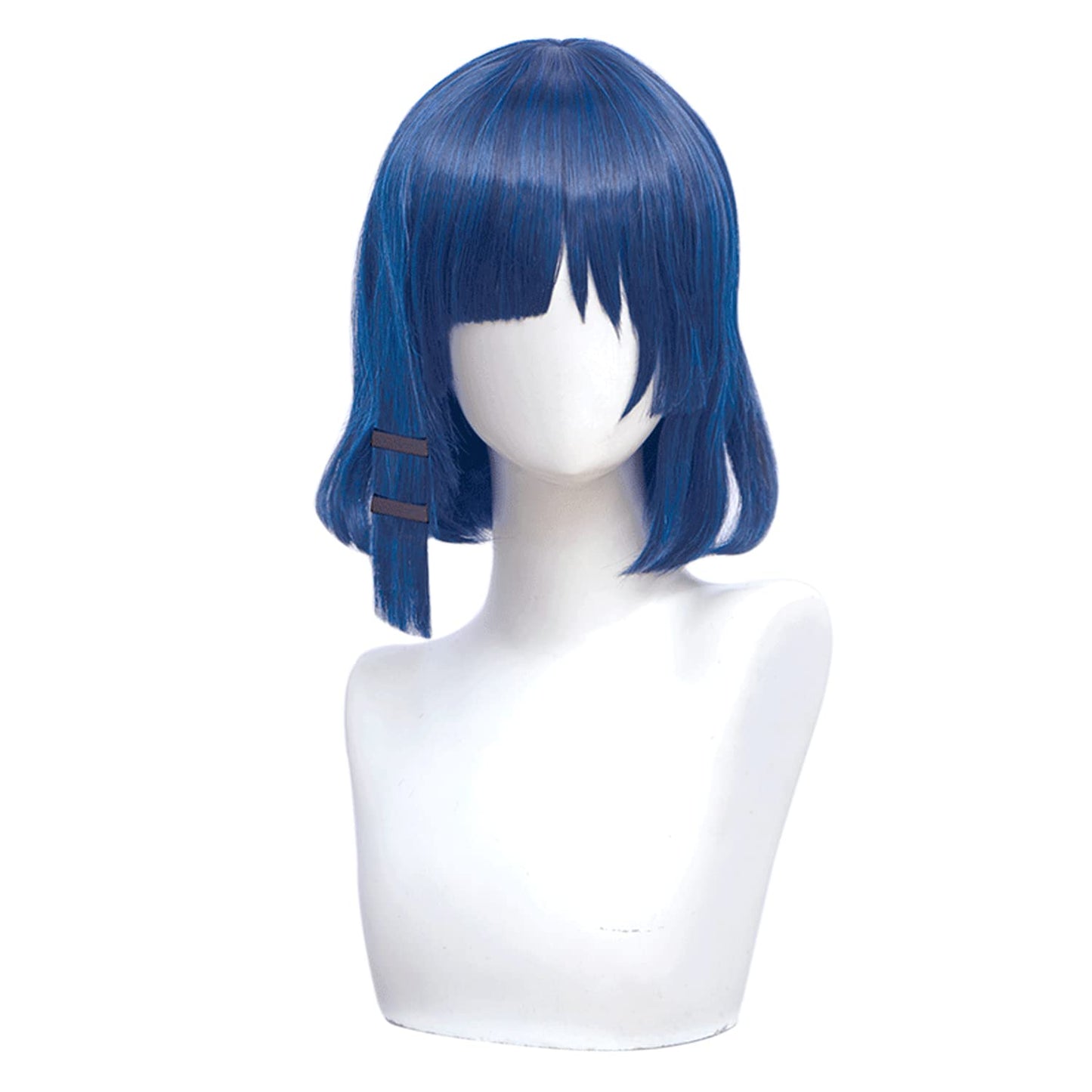 XiongXiongLe Anime Short Blue Cosplay Wig Cos Role Ymada Ryo Bocchi the Rock Song Women Costume High Temperature Silk Hair Wig for Girl Party Christmas Halloween Daily Wear(Yamada Ryo)