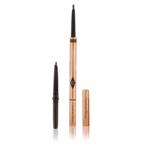 Charlotte Tilbury Brow Cheat Eyebrow Pencil - Refillable Micro-Precision Tool for Natural Strokes | 16-Hour Waterproof Wear, Enriched with Vitamin E
