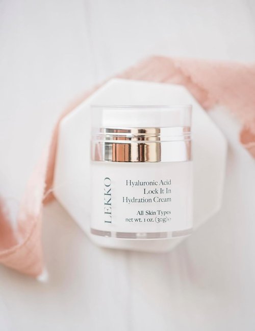 LEKKO Aesthetics Hyaluronic Acid Hydration Cream - Deep Moisture Formula (1.0 Fl Oz)