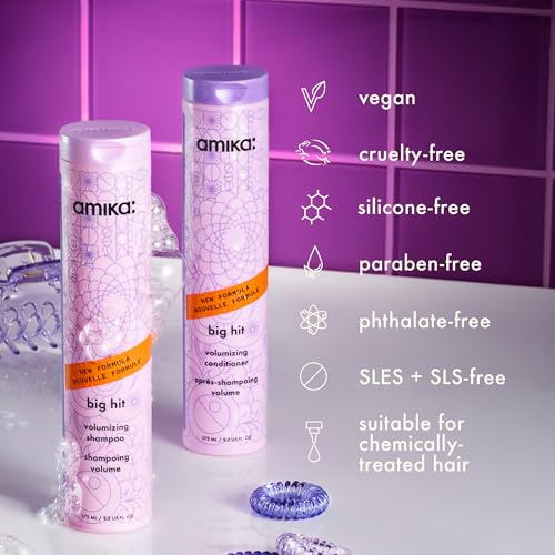 amika big hit volumizing shampoo, 1000ml