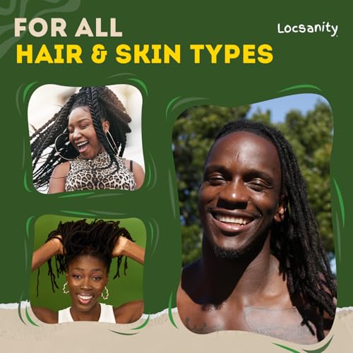 Locsanity Pure Rosewater Hair and Facial Spray – Jumbo Size Hydrating Face Mist to Soothe, Refresh, and Rejuvenate Skin, Reduce Oil and Buildup (32oz)