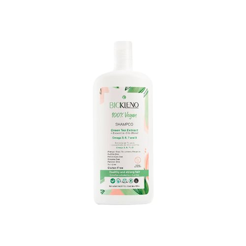 Biokleno Shampoo - 100% Vegan Formula with Green Tea Extract & Essential Oils | Nourishing & Sulfate-Free, 14.20 fl oz