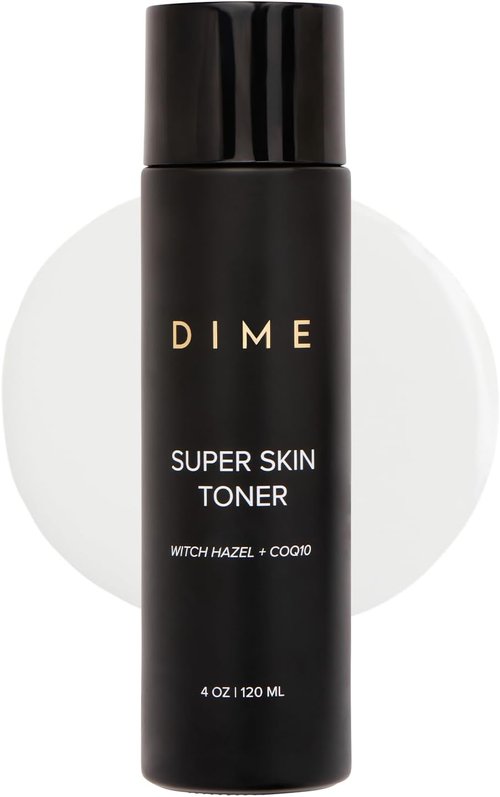 DIME Beauty Super Skin Toner - Alcohol-Free Witch Hazel Hydrating Formula with Aloe Vera & Cucumber Extract | 4 oz / 120 ml