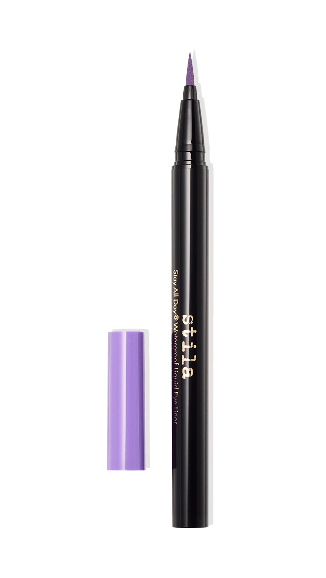 stila Waterproof Liquid Eye Liner, Stay All Day Makeup with Fine Brush Tip Lasting Satin Finish, Smudge-Proof & Transfer-Resistant