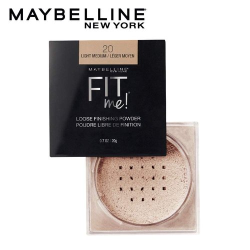 Maybelline Fit Me Loose Setting Powder - Lightweight Face Makeup & Finishing Powder, Light Medium, 2 Pack