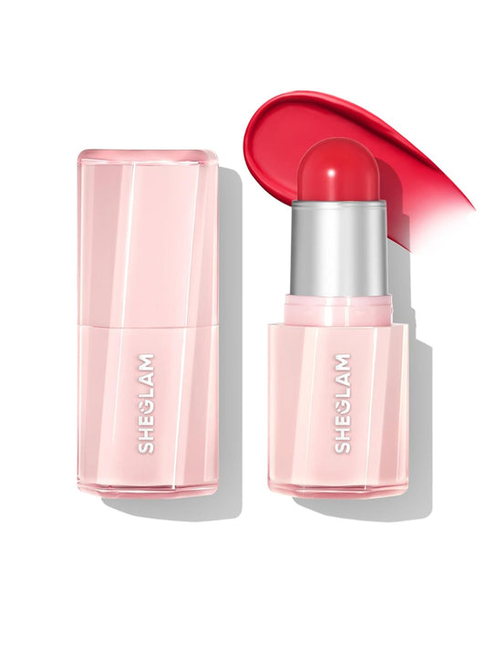 SheGlam Buttery Bliss Blush Stick - Creamy Cherry Pick Color for Flawless Cheeks