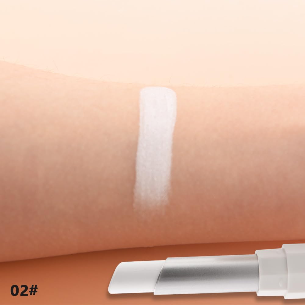 Skiennix White Cream Matte Lipstick - Longwear Velvet Lip Color for Women | Waterproof Multi-Use Stick