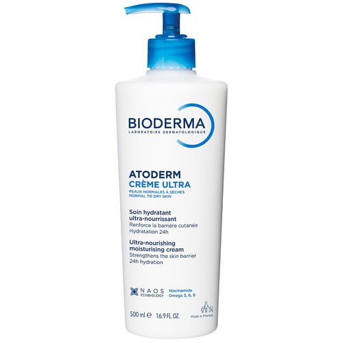 Bioderma Atoderm Cream - Ultra Hydrating Body Moisturizer for Sensitive Skin | 500ml