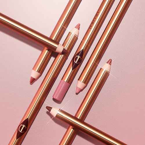 Charlotte Tilbury Lip Cheat Lip Liner Pencil - Gives Lips a Fuller-Looking, Defined Pout - Enriched with Jojoba Oil & Hyaluronic Acid - Waterproof, Smudge-Proof & Transfer-Proof