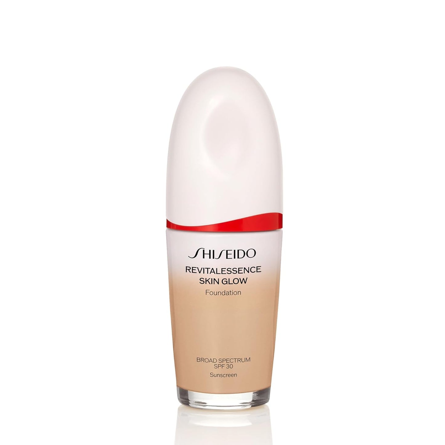 Shiseido RevitalEssence Skin Glow Foundation SPF 30 | Buildable Medium Coverage, 24-HR Hydration, 260 Cashmere
