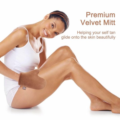 GAIYAH Self Tanning Mitt - Ultra Soft Applicator Glove with Thumb for Flawless Tan Application