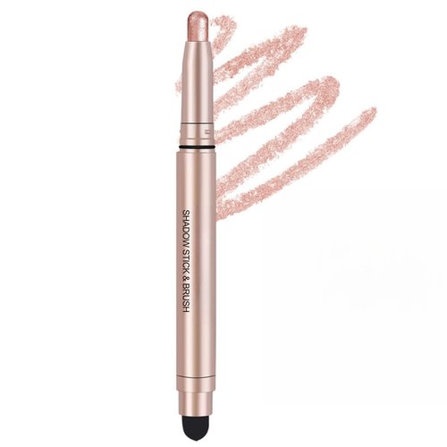 ONarisae Eyeshadow Stick Long-Lasting Cream Shimmer Finish Easy Apply with Built-in Smudger Blendable shimmer light pink