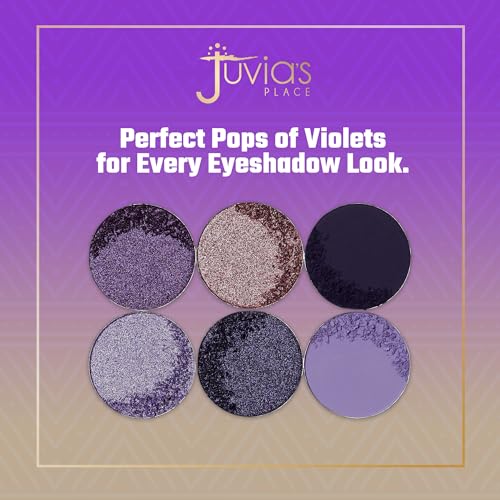 Juvia's Place The Violets Eyeshadow Palette - Professional & Pigmented Eye Makeup, Flawless Finish, Soft & Natural or Complete Glam, Shades of 6