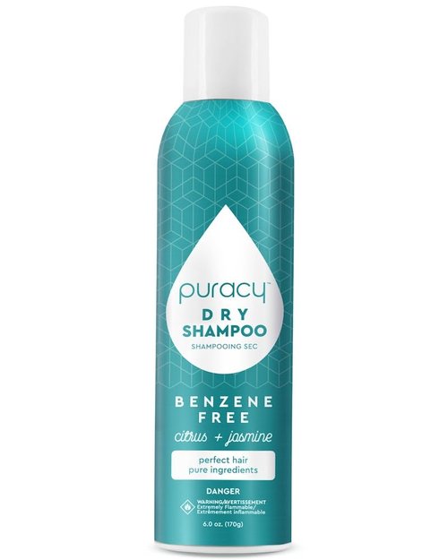 Puracy Natural Dry Shampoo - Plant-Powered Cleansing & Volumizing Formula | Benzene-Free, Non-Toxic, 6 oz (Citrus & Jasmine)