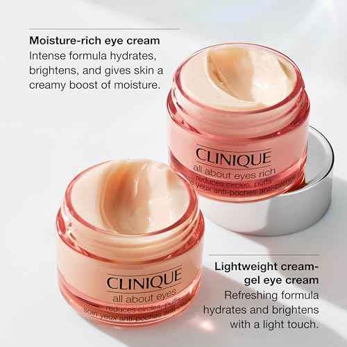 Clinique All About Eyes Lightweight Eye Cream With Vitamin C | Hydrating, Brightening, Depuffing + Dark Circle Reducing