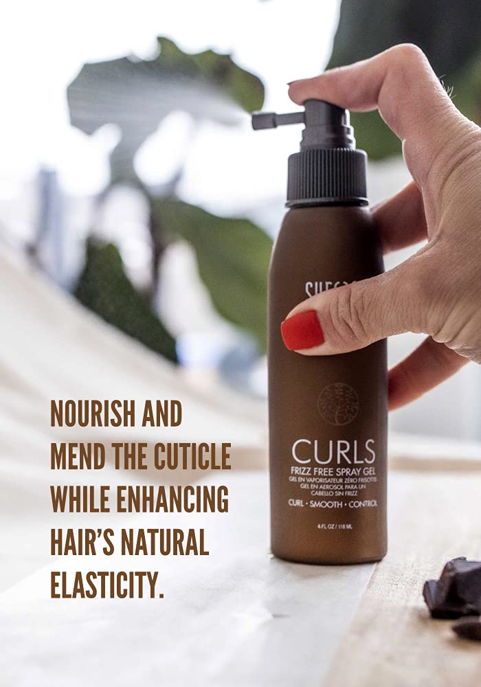 SURFACE Hair Curl Spray Gel - Frizz-Free Control With Cocoa Butter & Babassu Oil | 4 Fl. Oz.