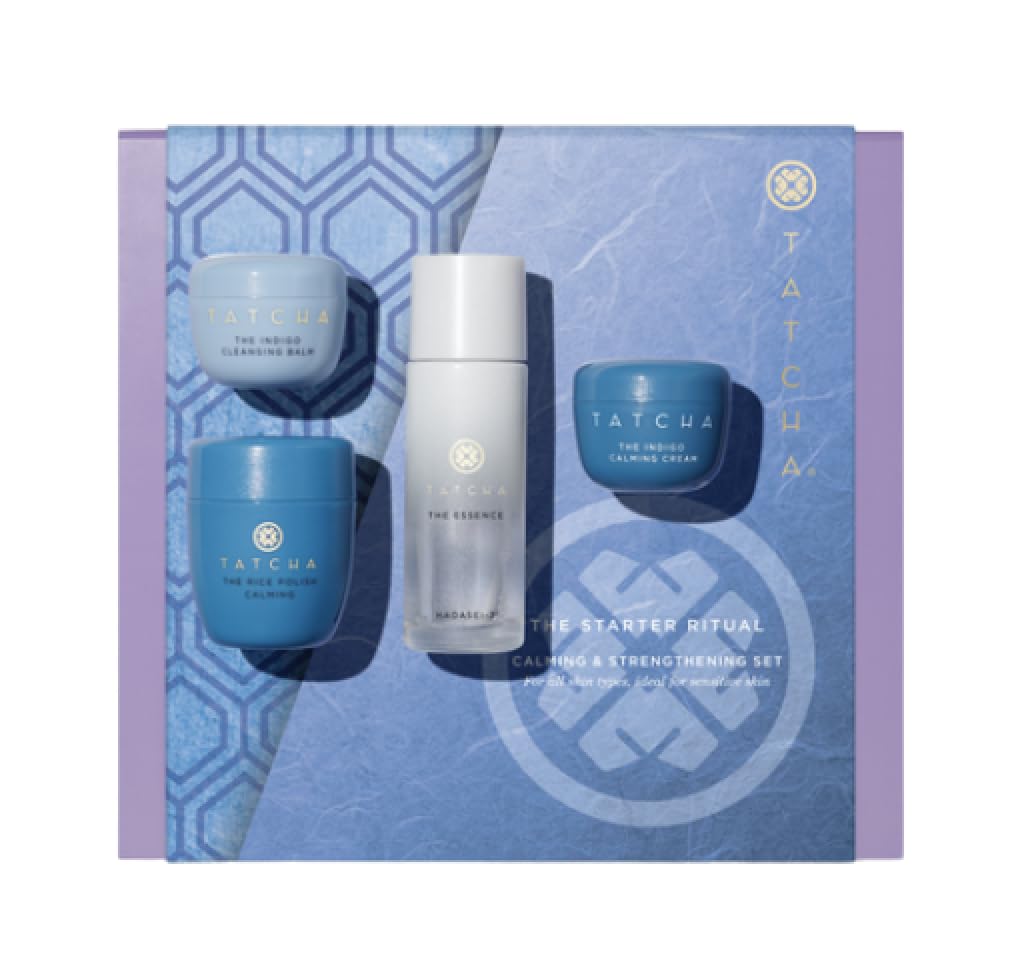 Tatcha The Starter Ritual Set - Soothing Skincare for Sensitive Skin | 2-Week Intro Set | $93 Value