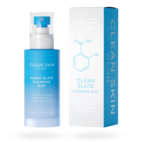 Clean Skin Club Acne Clearing Mist - Salicylic Acid & Rose Extract | Lightweight Breakout Fighter | Dermatologist Approved