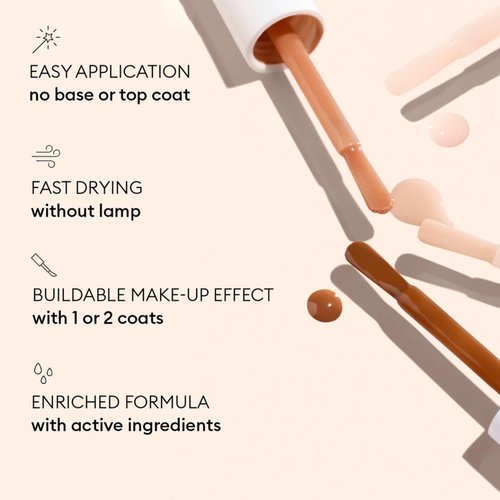 Manucurist Active Smooth 01 Nail Concealer Polish - 2-in-1 Nude Nail Strengthener & Ridge Filler