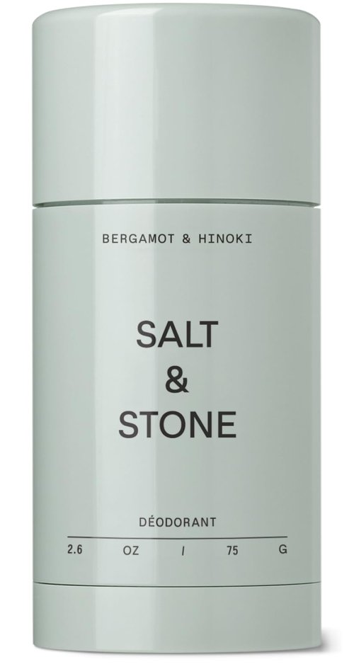 Salt & Stone Aluminum Free Deodorant - Extra Strength 48 Hour Protection for Men & Women | Seaweed Extracts & Niacinamide | Bergamot & Hinoki Scent