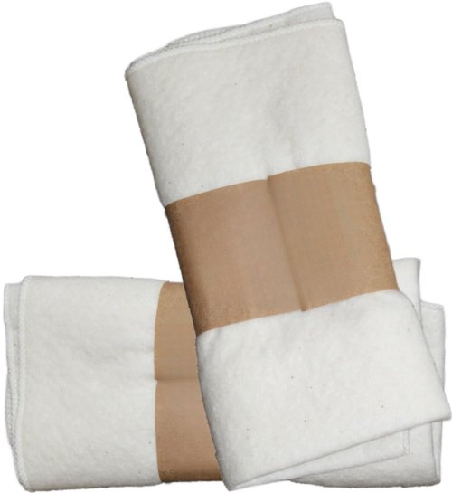 2 Pcs Organic Cotton Flannel for Castor Oil Pack Wrap, Reusable Castor Oil Compress for Stomach, Abdomen, Joints & Other Areas