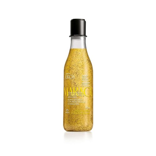 Natura Passion Fruit Exfoliating Shower Gel - Vegan, Sulfate-Free Body Cleanser - 6.2 fl oz (185ml)