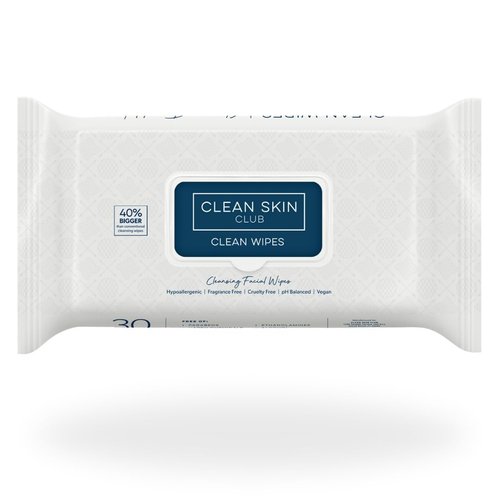 Clean Skin Club XL Face Wipes - Extra Moist Makeup Removing Towelettes | Fragrance-Free, 30 Count