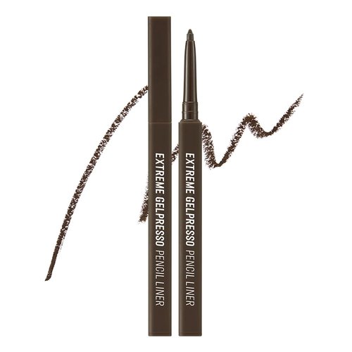 CLIO Extreme Gelpresso Pencil Eyeliner - Waterproof, High Pigment, Smudge Resistant, 001 Black Brown