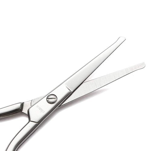 LIVINGO Premium Manicure Rounded Tip Scissors Multi-purpose Stainless Steel Cuticle Pedicure Beauty Grooming Kit for Nail, Eyebrow, Eyelash, Dry Skin, Nose Hair 3.5 inch