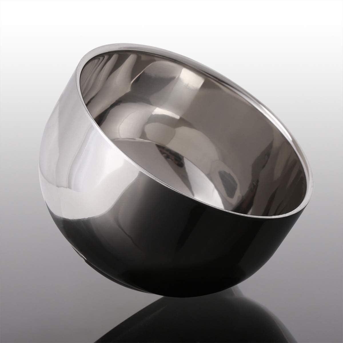 Akstore Men's Stainless Steel Shaving Mug - Durable, Heat Insulated, Smooth Finish | Medium Size