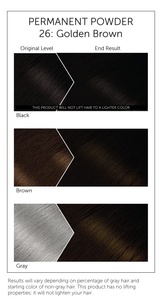Bigen #26 Golden Brown Permanent Hair Color Powder - Long-Lasting Formula | 6 Pack