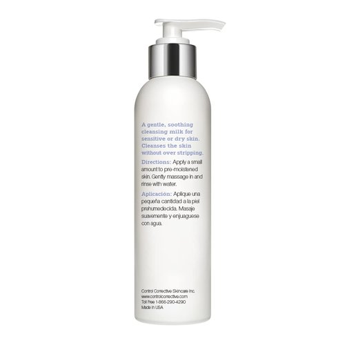 Control Corrective Sensitive Skin Cleansing Milk - Creamy Calming Cleanser With Aloe Vera & Chamomile, 6.7 Oz