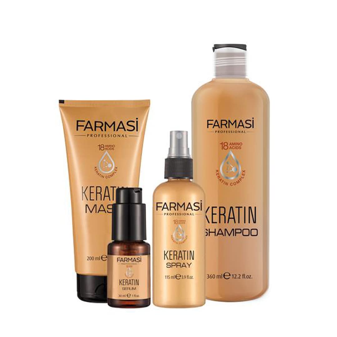 FARMASi Professional Keratin Therapy Hair Mask - Deep Repair & Moisture for Color-Treated Hair | 6.7 fl oz