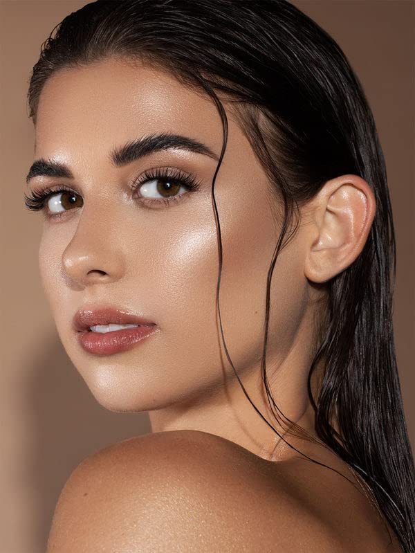 SheGlam Glow Bloom Liquid Highlighter - Long-Lasting Waterproof Cream with Shimmer Finish | Vanilla Frost