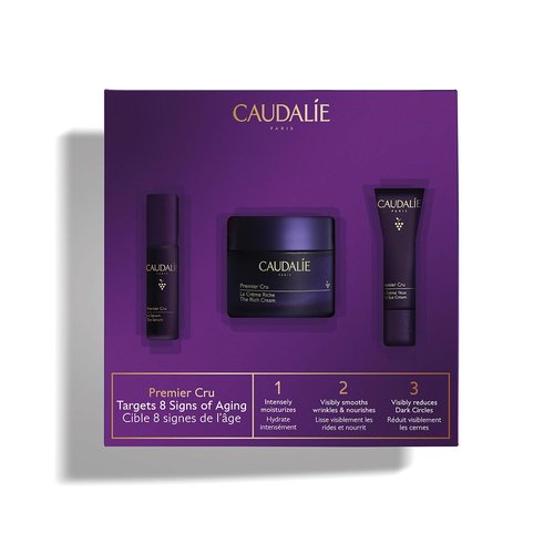 Caudalie Premier Cru Rich Cream Set - Luxurious Anti-Aging Moisturizer for Radiant Skin
