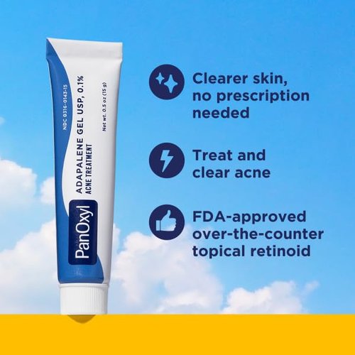 PanOxyl Acne Skincare Bundle | Adapalene 0.1% Leave-On Gel & 4% Benzoyl Peroxide Wash | 30 Day Supply