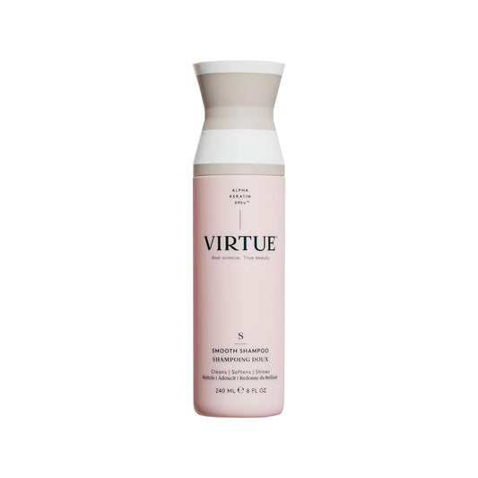 VIRTUE Smooth Shampoo - Sulfate-Free Frizz Control for Curly Hair | Color Safe & Suitable for All Hair Types