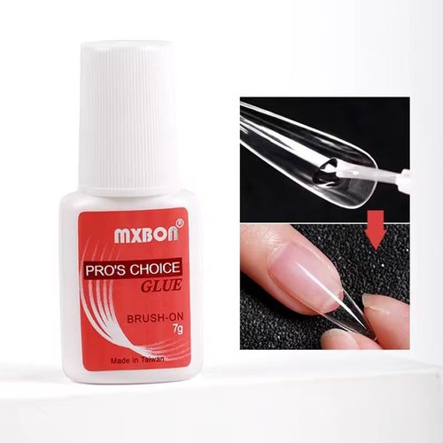 Super Strong Nail Glue for Press On Nails, Nail Tips & Acrylics – Long-Lasting Brush-On Nail Adhesive for Professional & DIY Use – No Mess, Fast Drying, Precision Application (Nail Glue, 1, Count)