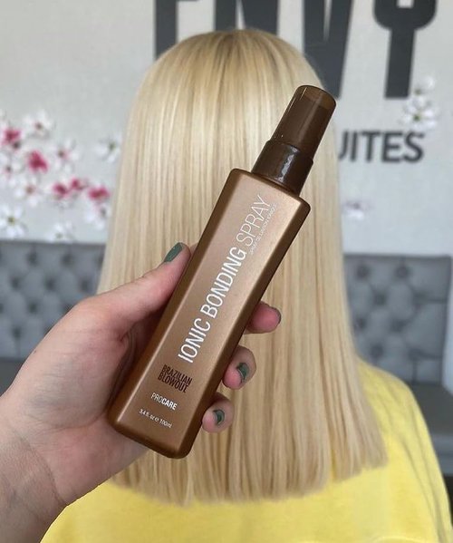 Brazilian Blowout Ionic Bonding Spray - 3.4 Fl Oz | Strengthens and Smooths Hair