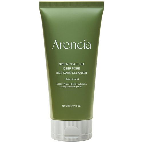 ARENCIA Salicylic Acid Cleanser - Deep Pore Cleansing Face Wash with Green Tea & LHA, 5.07 fl oz